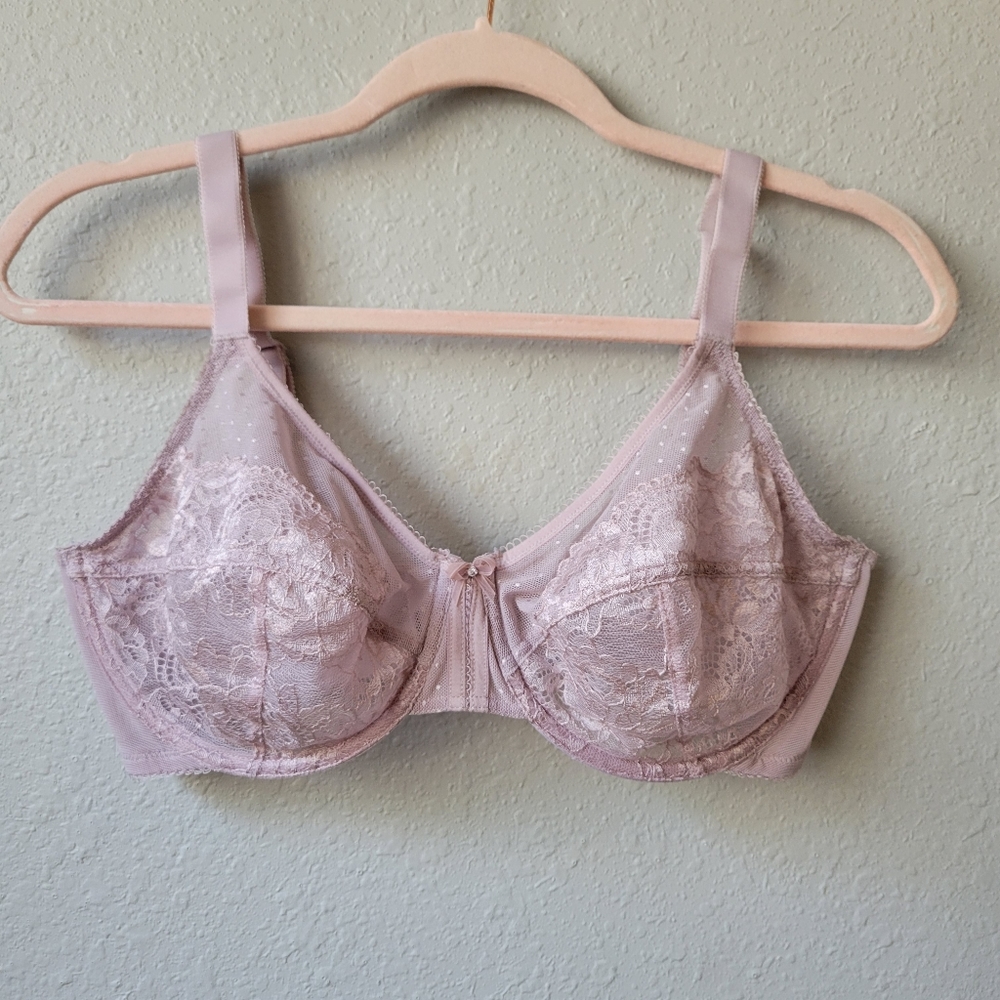 Vanity Fair Bra Unlined Dusty Lavender Size 36DD